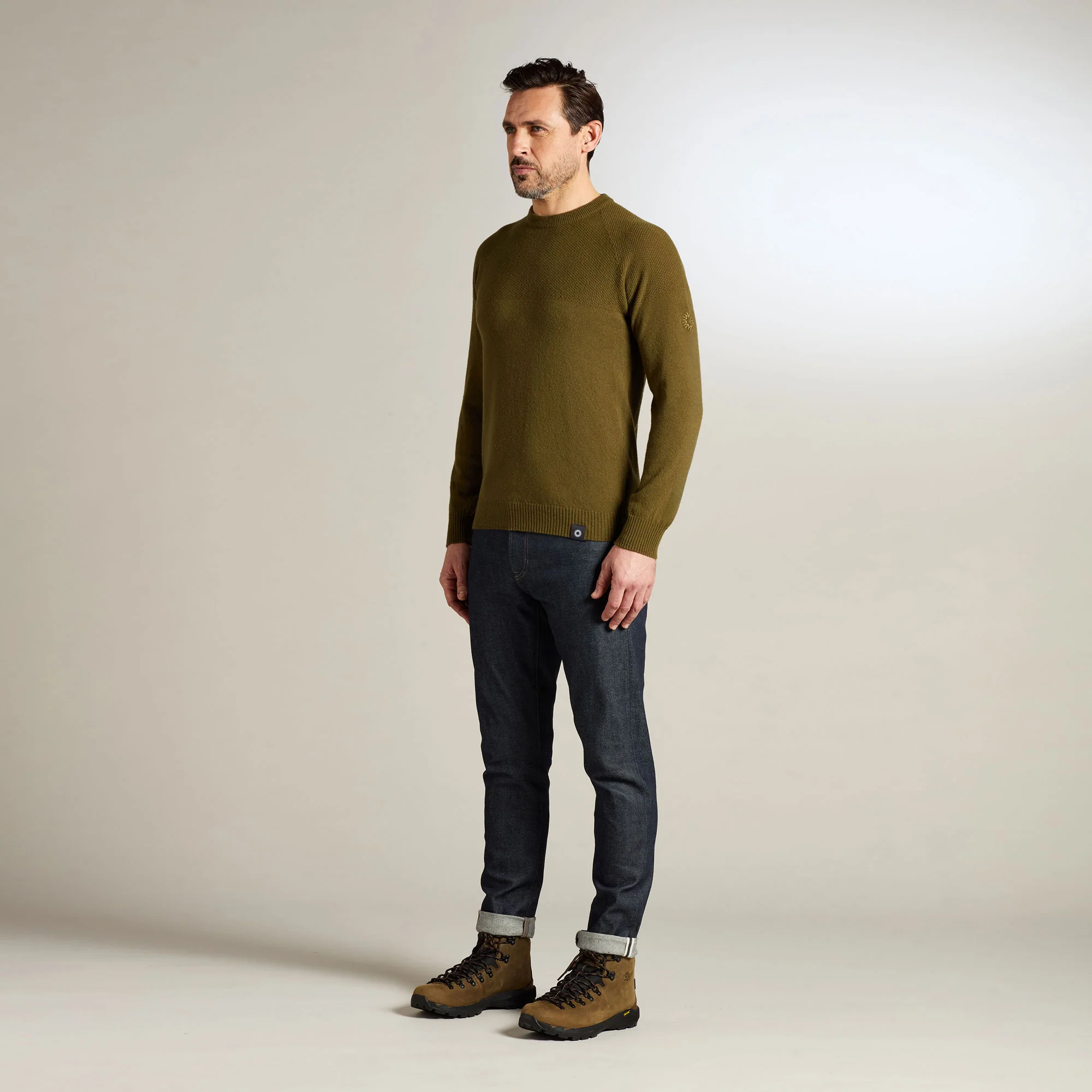 Dulwich Lambswool Crew Neck Sweater - Image 4