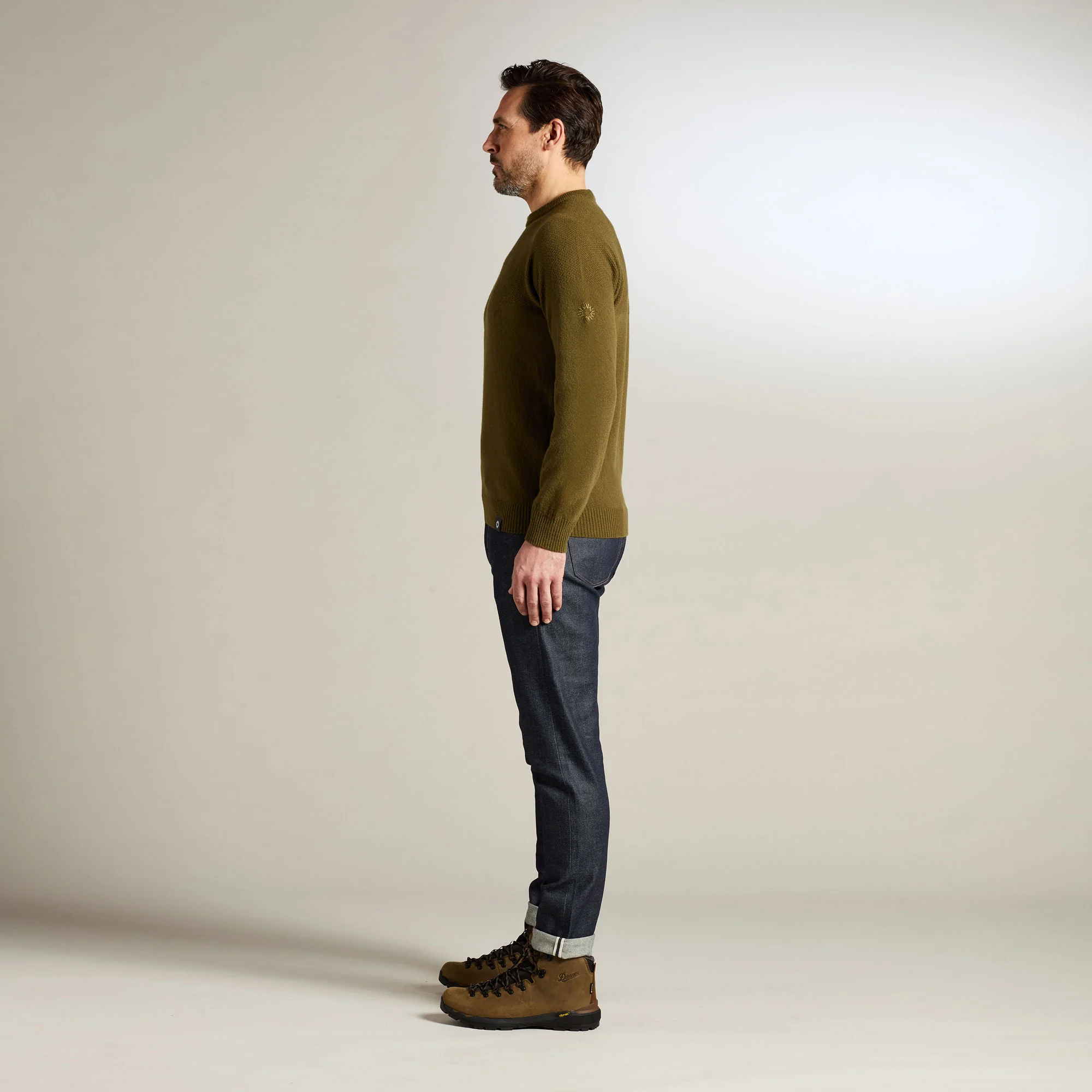 Dulwich Lambswool Crew Neck Sweater - Image 5