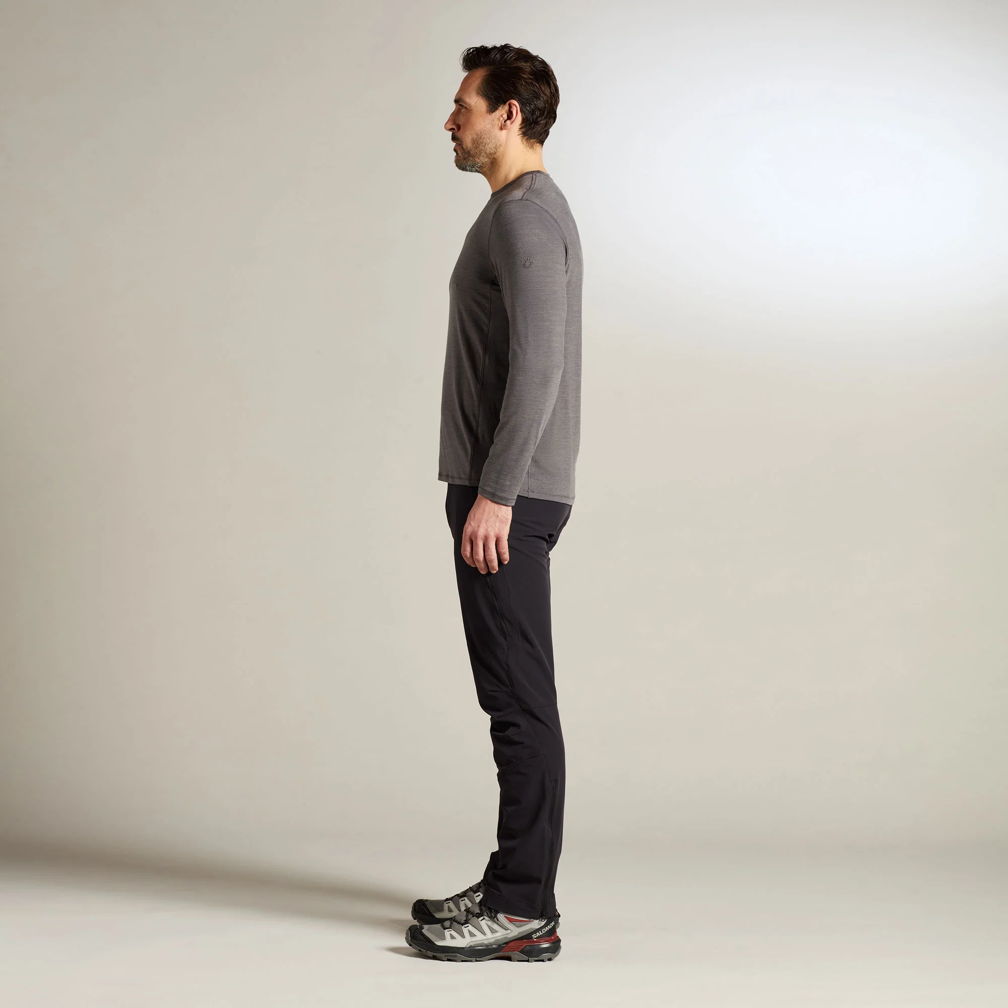 Lister Merino Long Sleeve T-shirt Men - Image 3