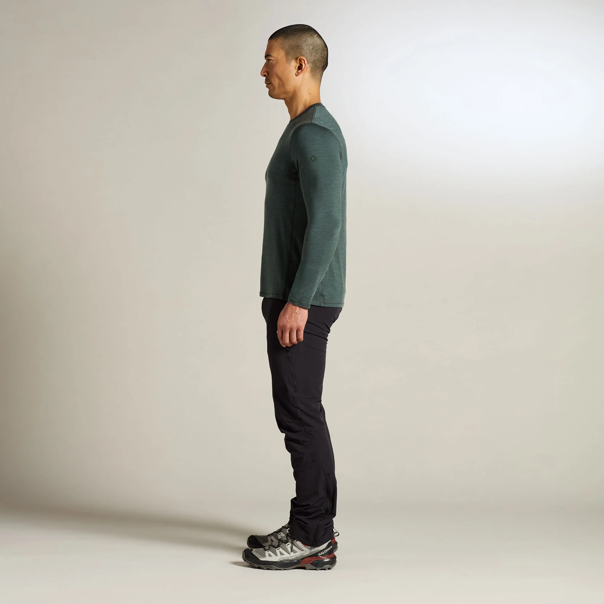 Lister Merino Long Sleeve T-shirt Men - Image 4