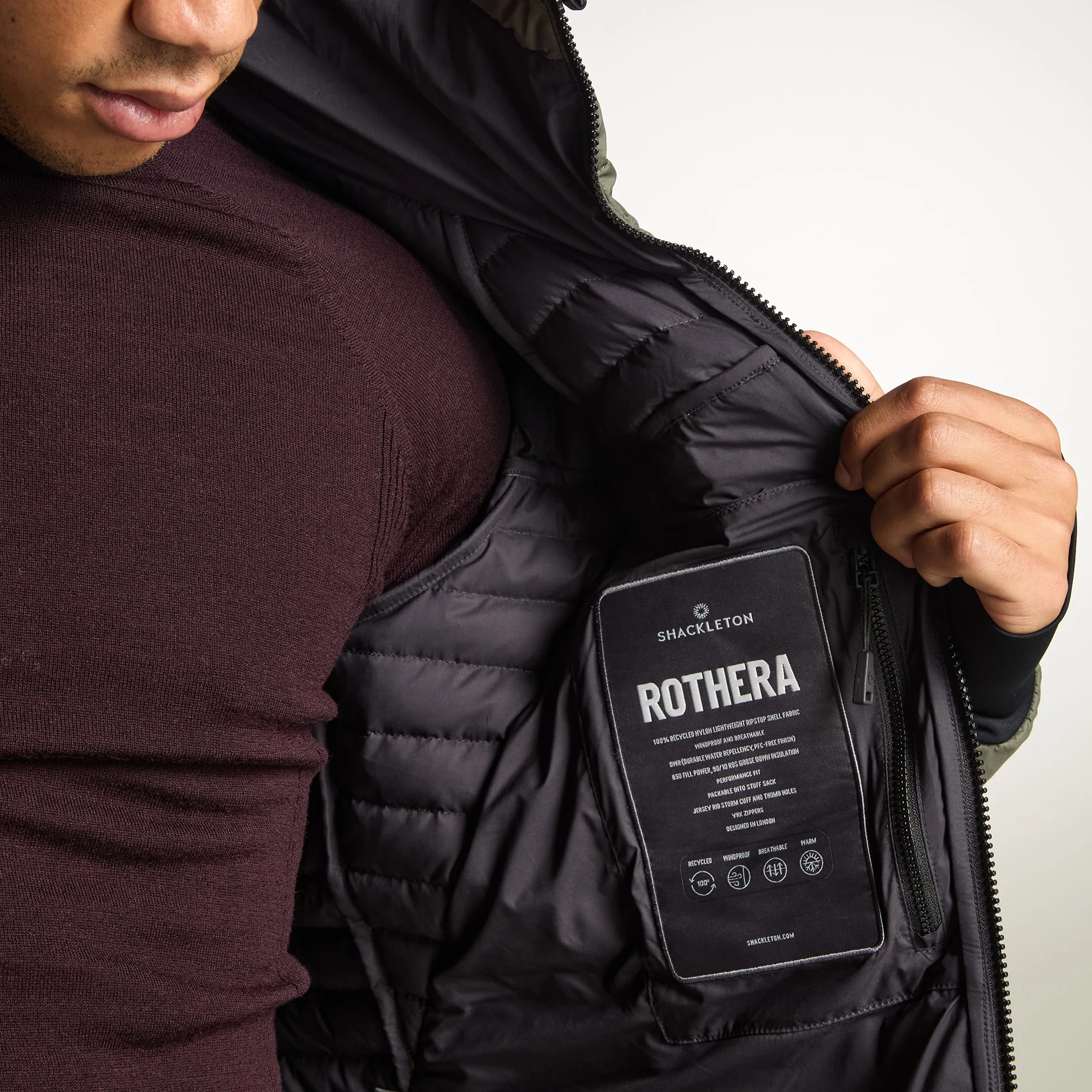 Rothera Hooded Down Jacket - Image 9