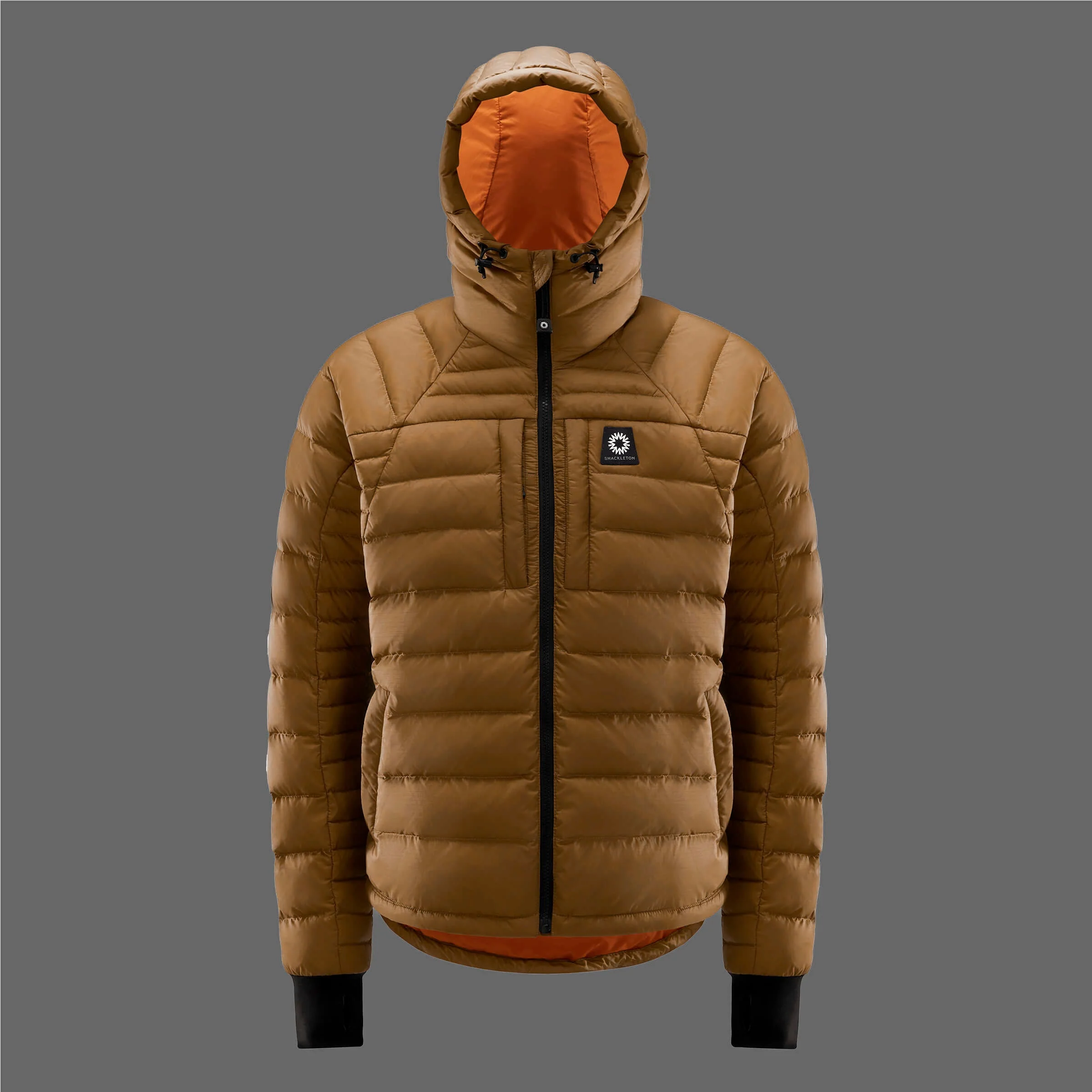 Rothera Hooded Down Jacket - Bronze - Image 10