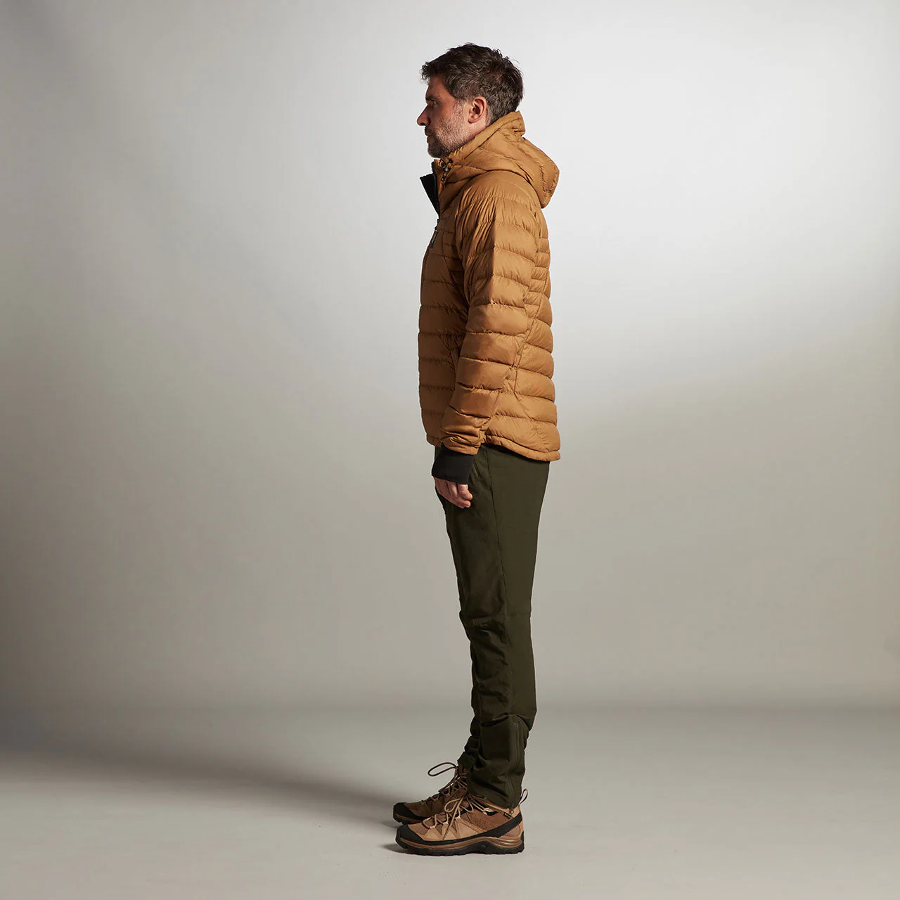 Rothera Hooded Down Jacket - Bronze - Image 3