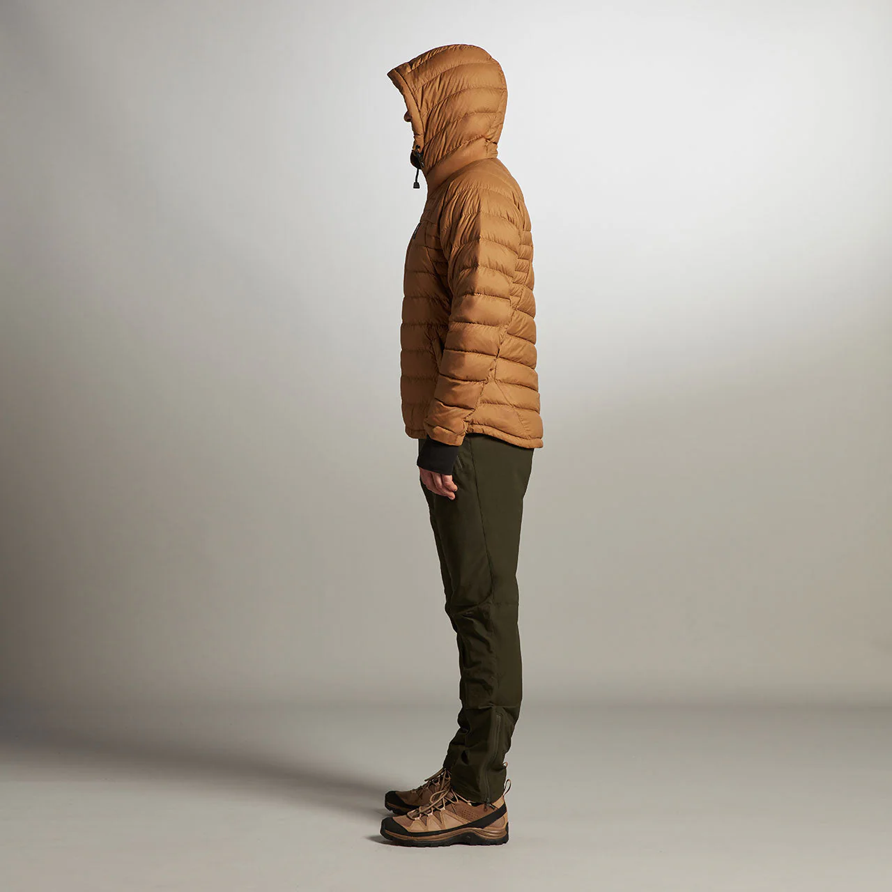 Rothera Hooded Down Jacket - Bronze - Image 8