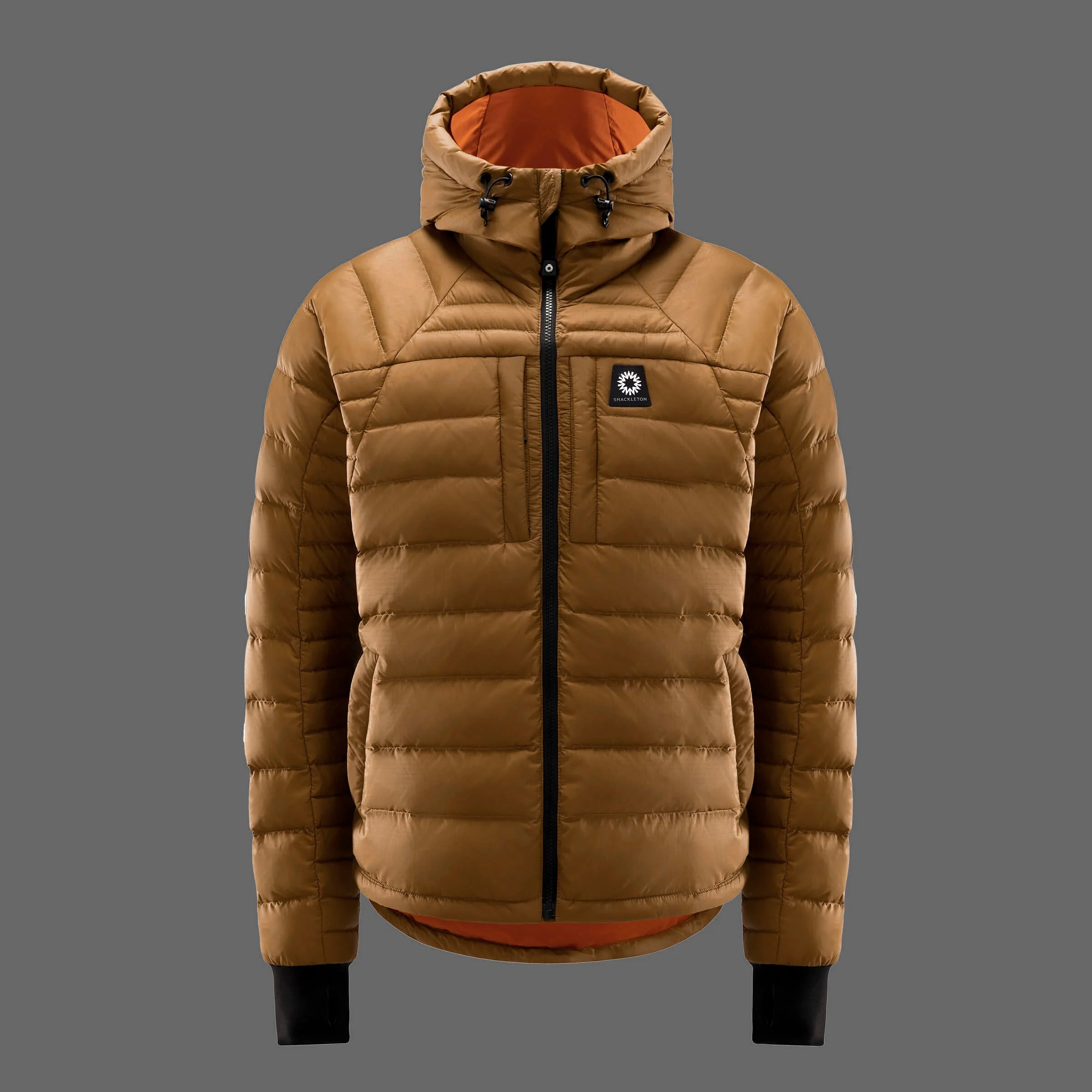 Rothera Hooded Down Jacket - Bronze - Image 9